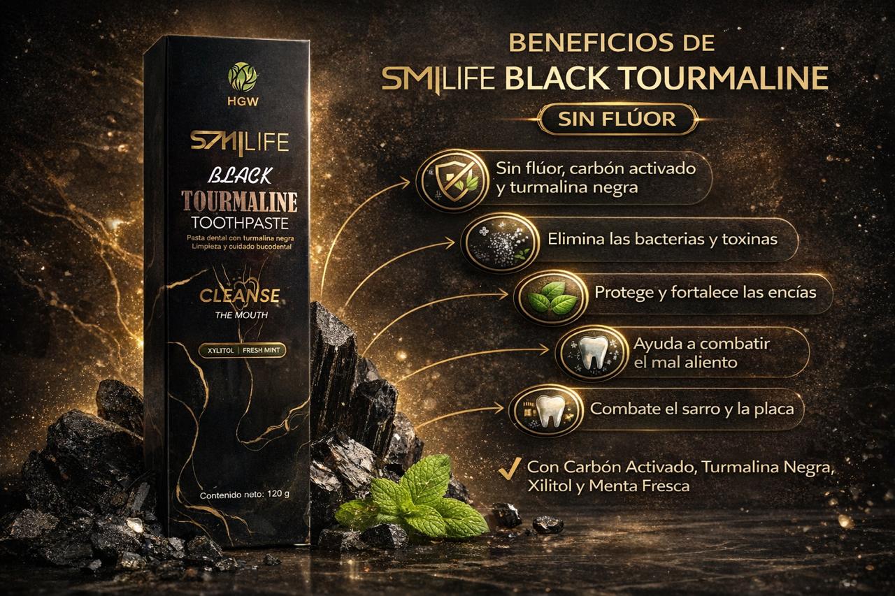Pasta dental Smile Black Tourmaline